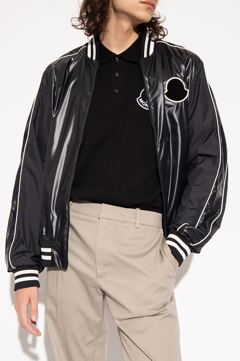 Dayu' bomber jacket Moncler - brain dead records embroidered Dayu' bomber jacket Moncler - brain dead records embroidered